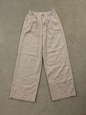 NWOT Madewell Harlow Wide Leg Pants Cream